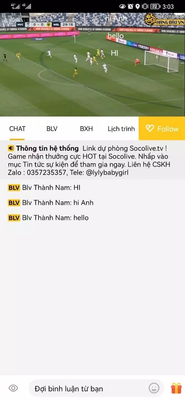 Socolive App - Ứng dụng xem trực tiếp bóng đá